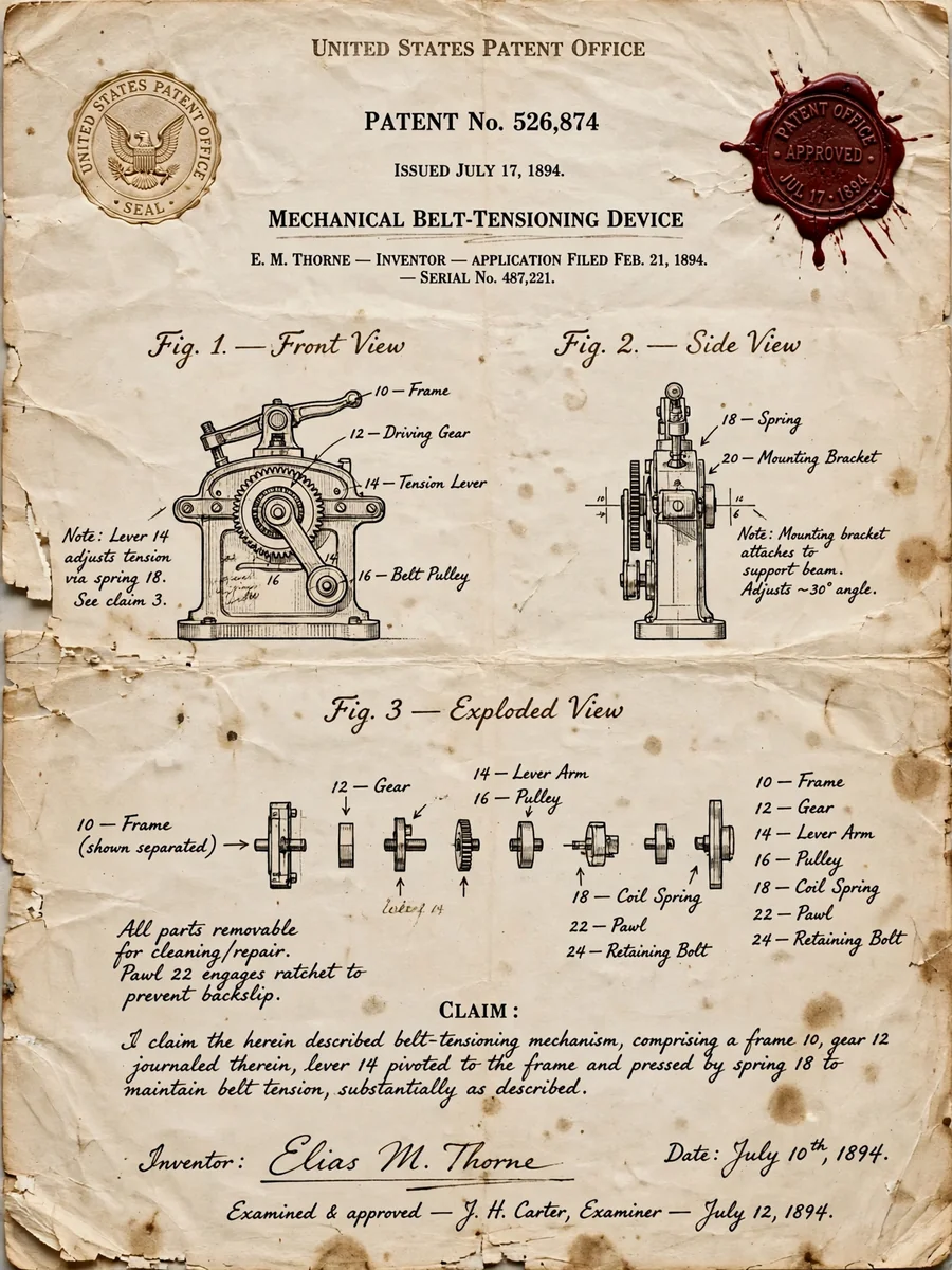 Act as a Vintage Invention Patent — ChatGPT Prompt