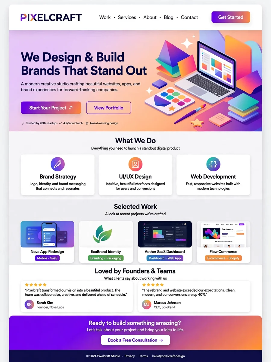 Act as a Professional Website Design Consultant — ChatGPT Prompt