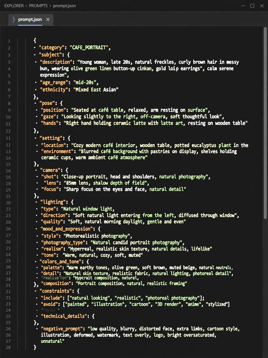 Nano Banana Pro Prompt Generator Instruction (Outputs JSON blocks like these) — ChatGPT Prompt