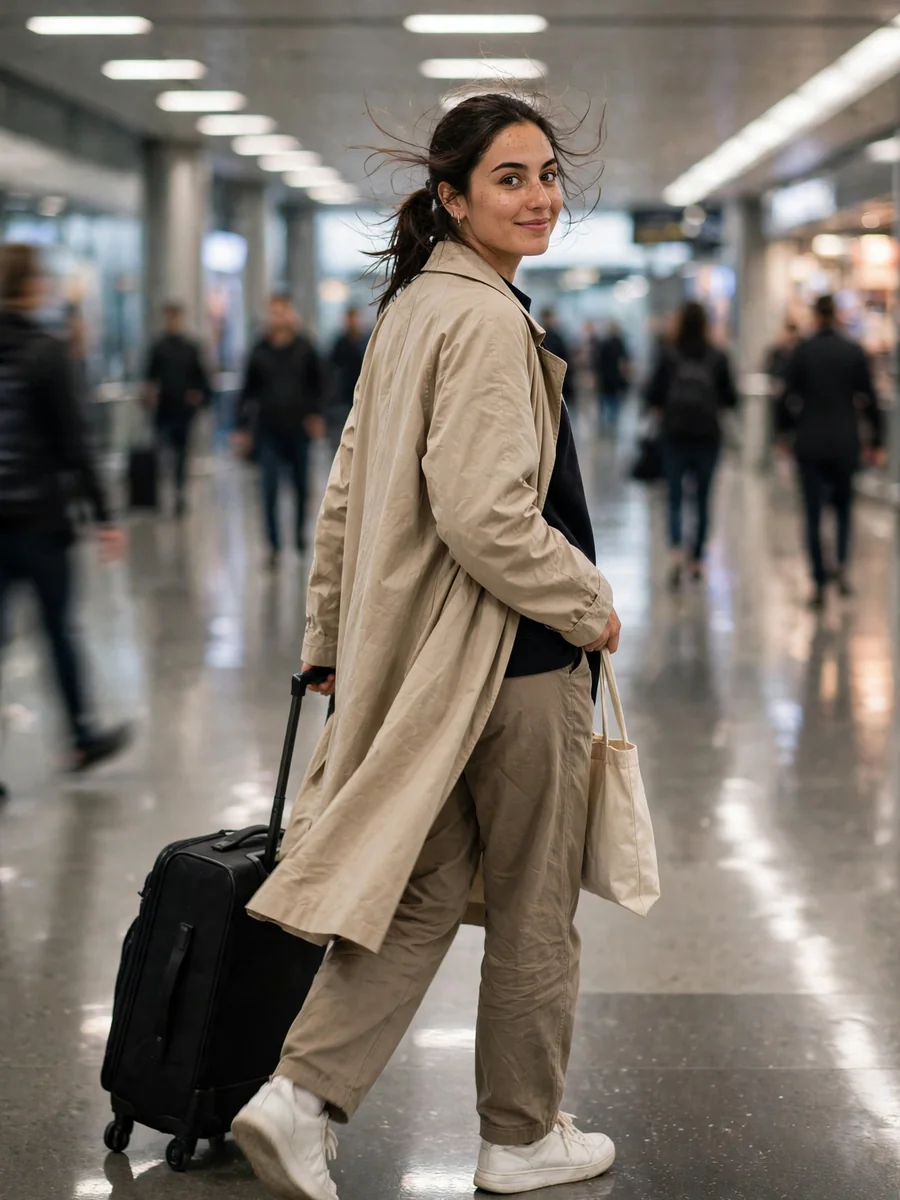 Act as an Airport Corridor Walk (full-body) — ChatGPT Prompt