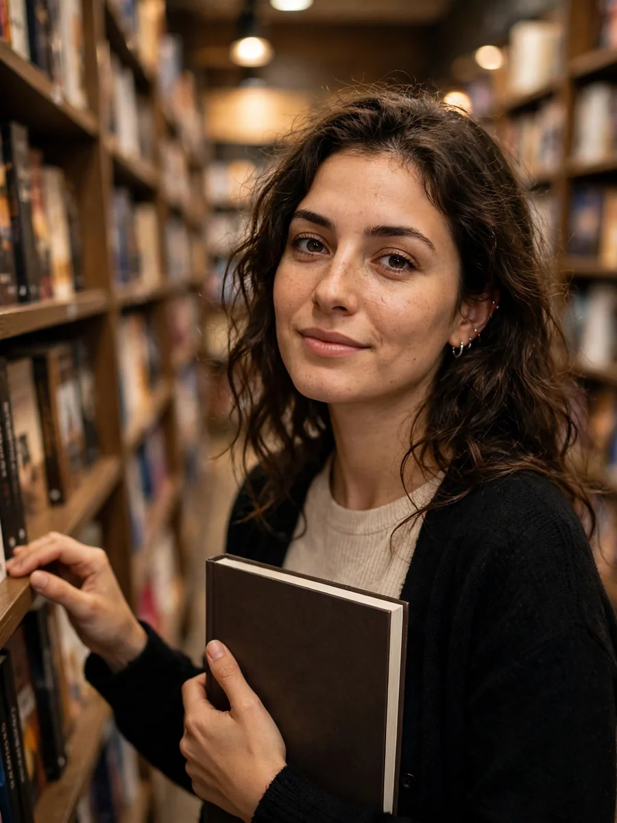 Bookstore Aisle (artsy, quiet luxury) — ChatGPT Prompt