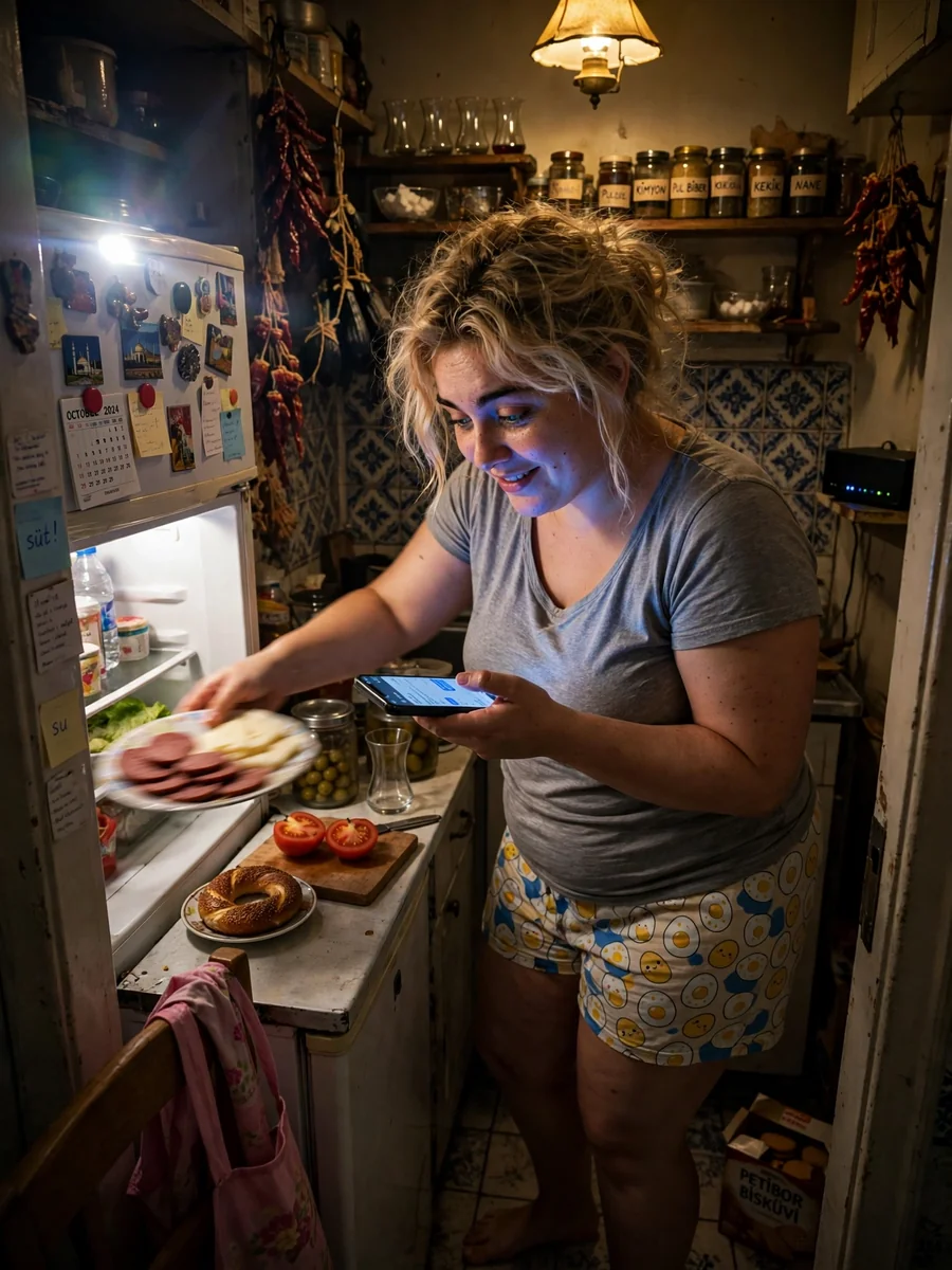 Ultra-Realistic Night Scene in a Turkish Kitchen — ChatGPT Prompt