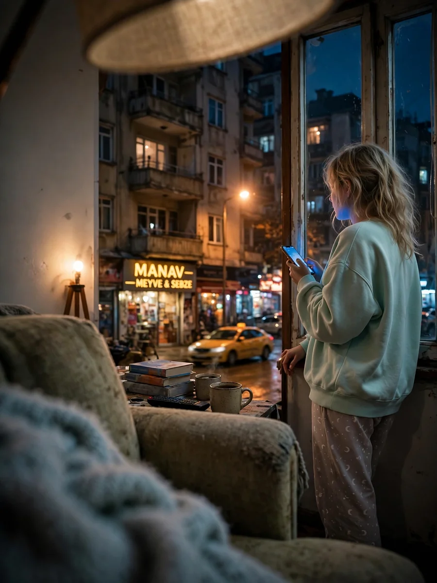 Act as an Ultra-Realistic Ankara Apartment Night Scene — ChatGPT Prompt