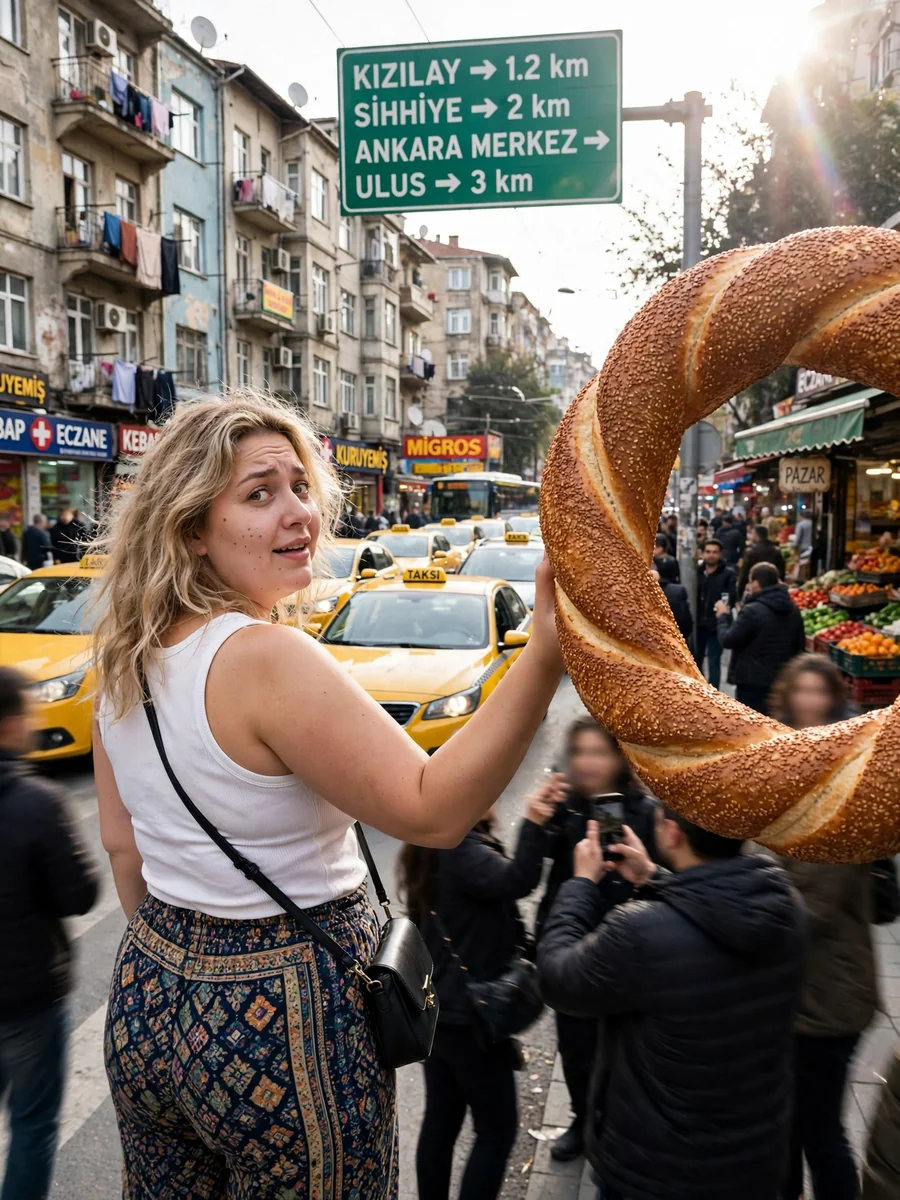 Ultra-Realistic Ankara Street Photo with Surreal Element — ChatGPT Prompt