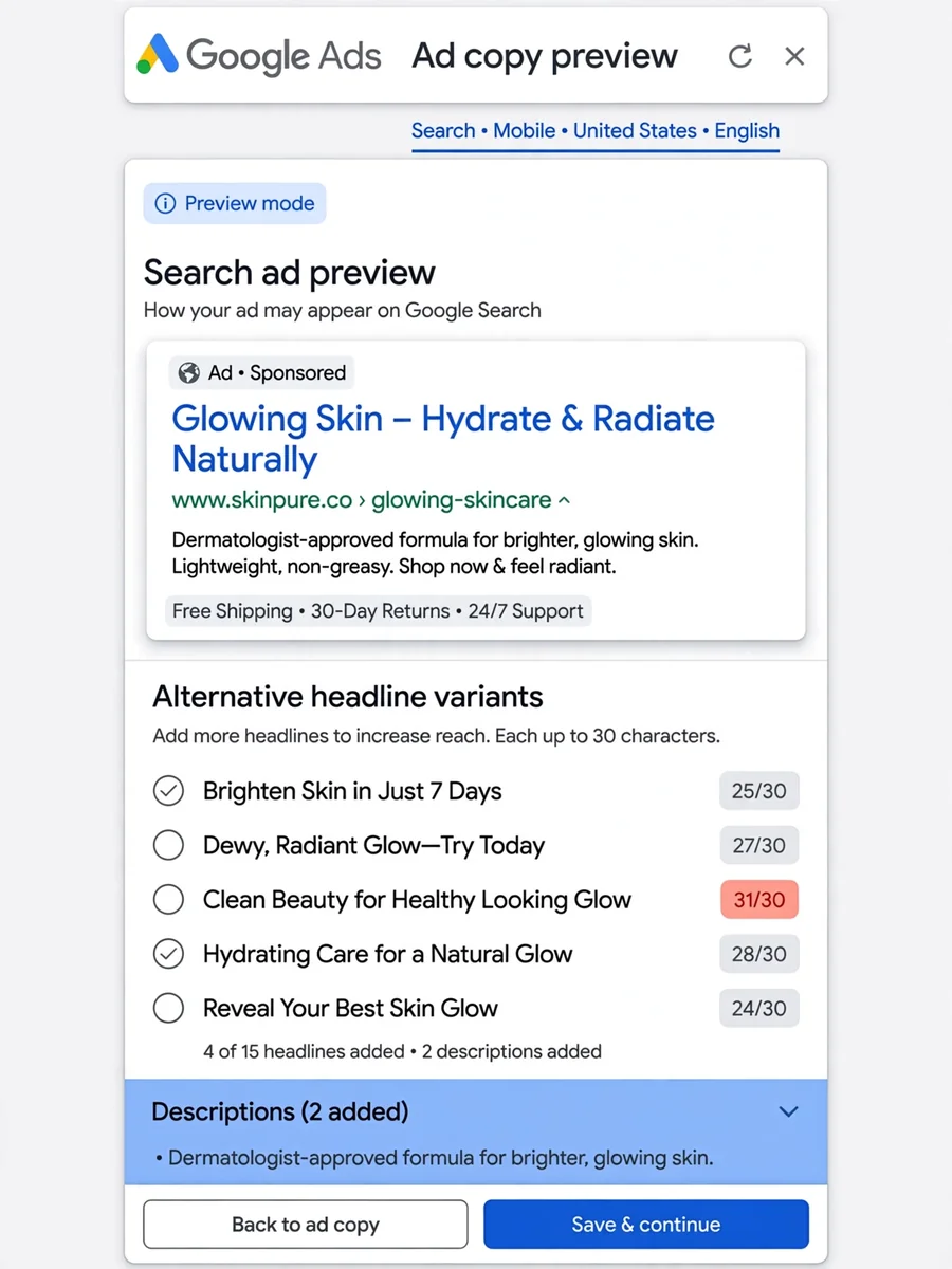 Act as a Google Ads Title Copywriter — ChatGPT Prompt