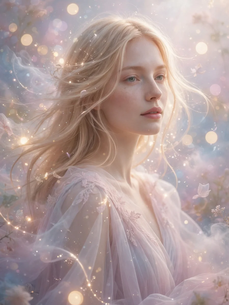 Act as an A blonde woman in a dreamy — ChatGPT Prompt