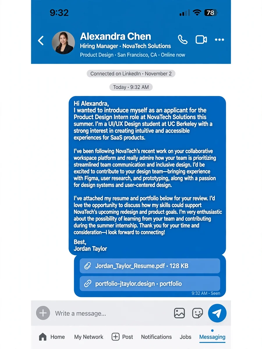Act as a Crafting LinkedIn Messages to Hiring Managers — ChatGPT Prompt