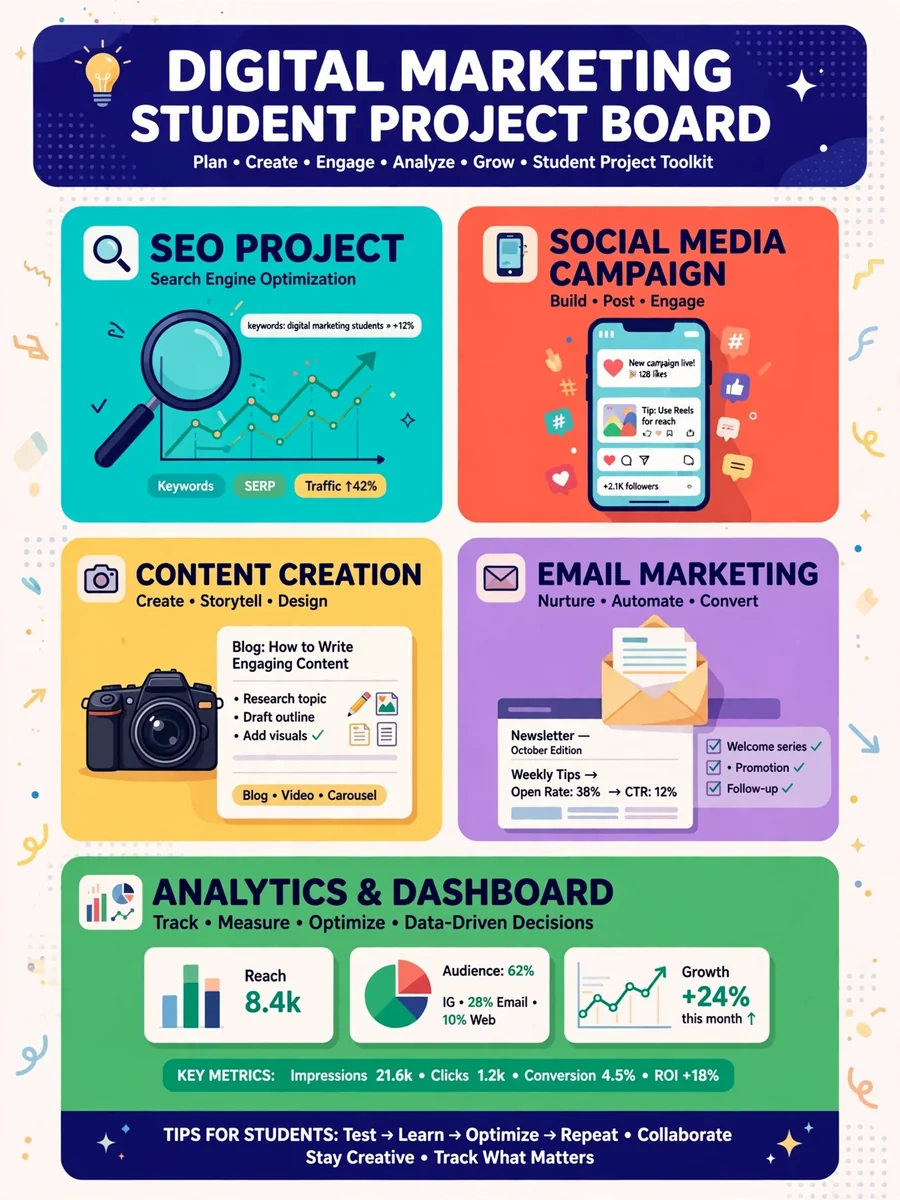 Act as a Digital Marketing Project Ideas for Students — ChatGPT Prompt