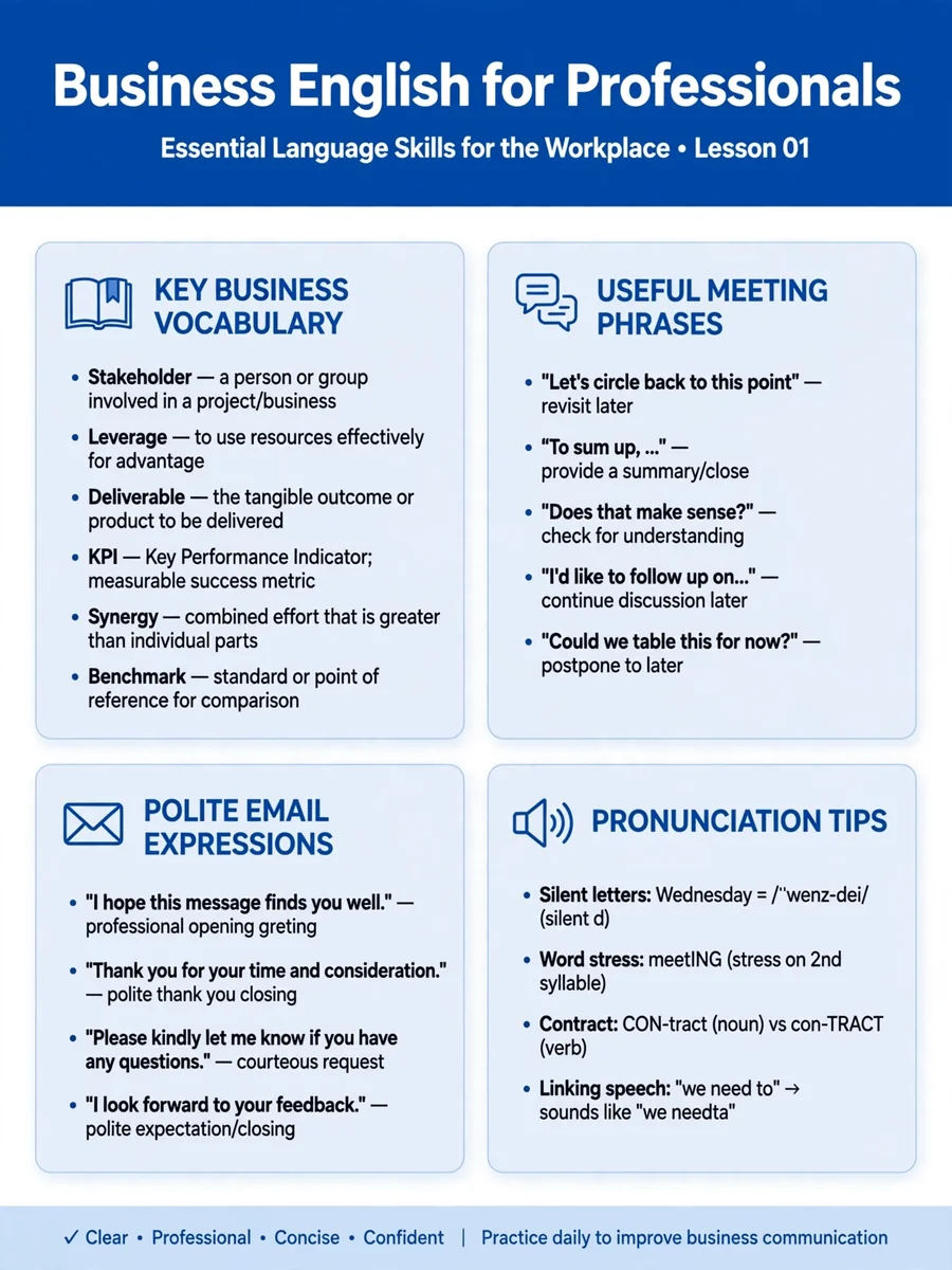 Act as an Improving Business English — ChatGPT Prompt