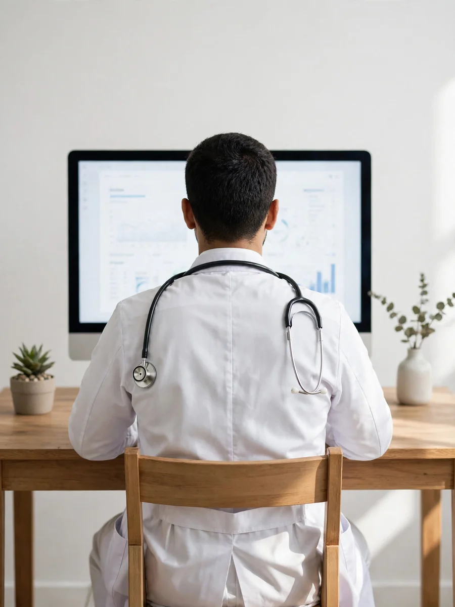 Young Saudi Doctor in a Professional Setting — ChatGPT Prompt
