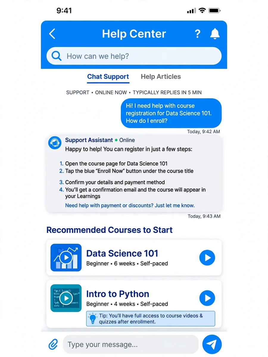 Act as an Educational Platform Support Assistant — ChatGPT Prompt