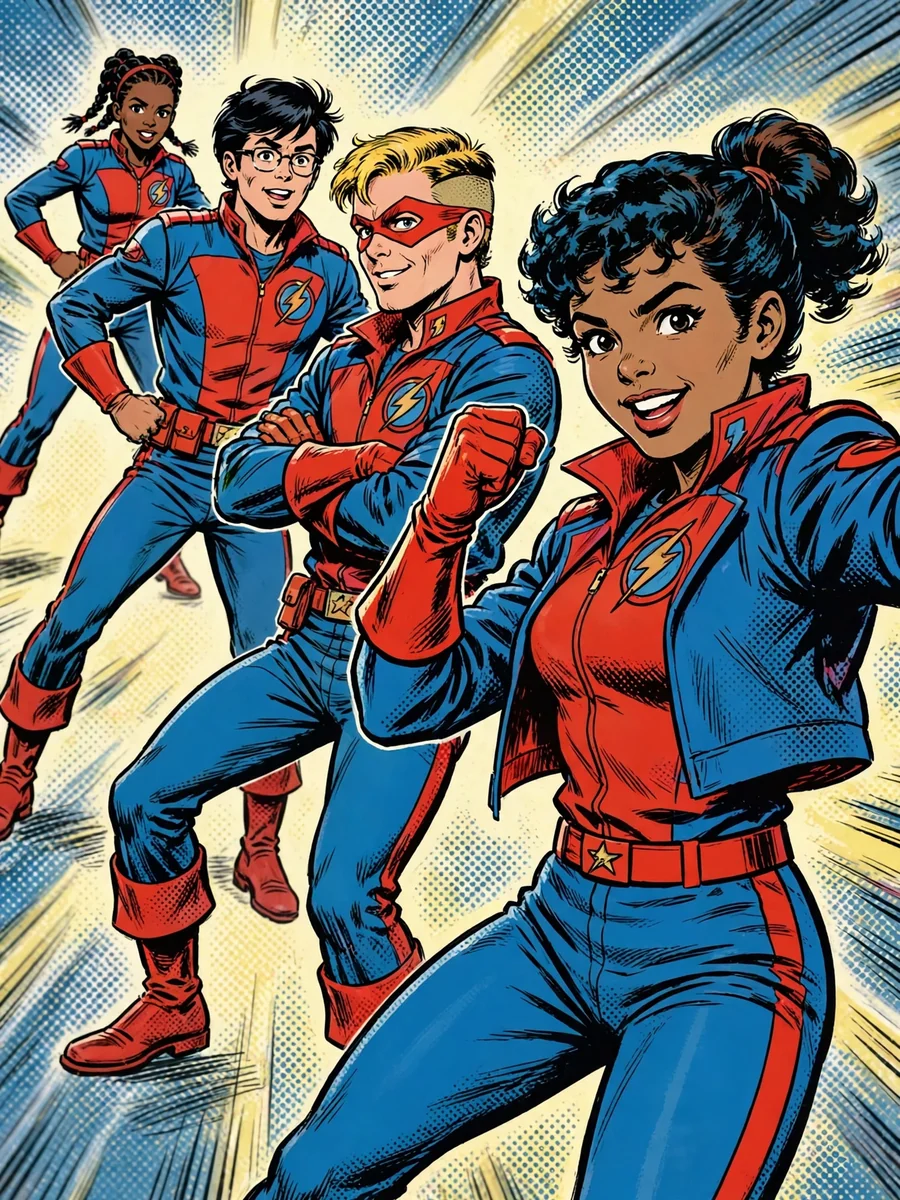 Act as a Comic Book Team Illustration — ChatGPT Prompt
