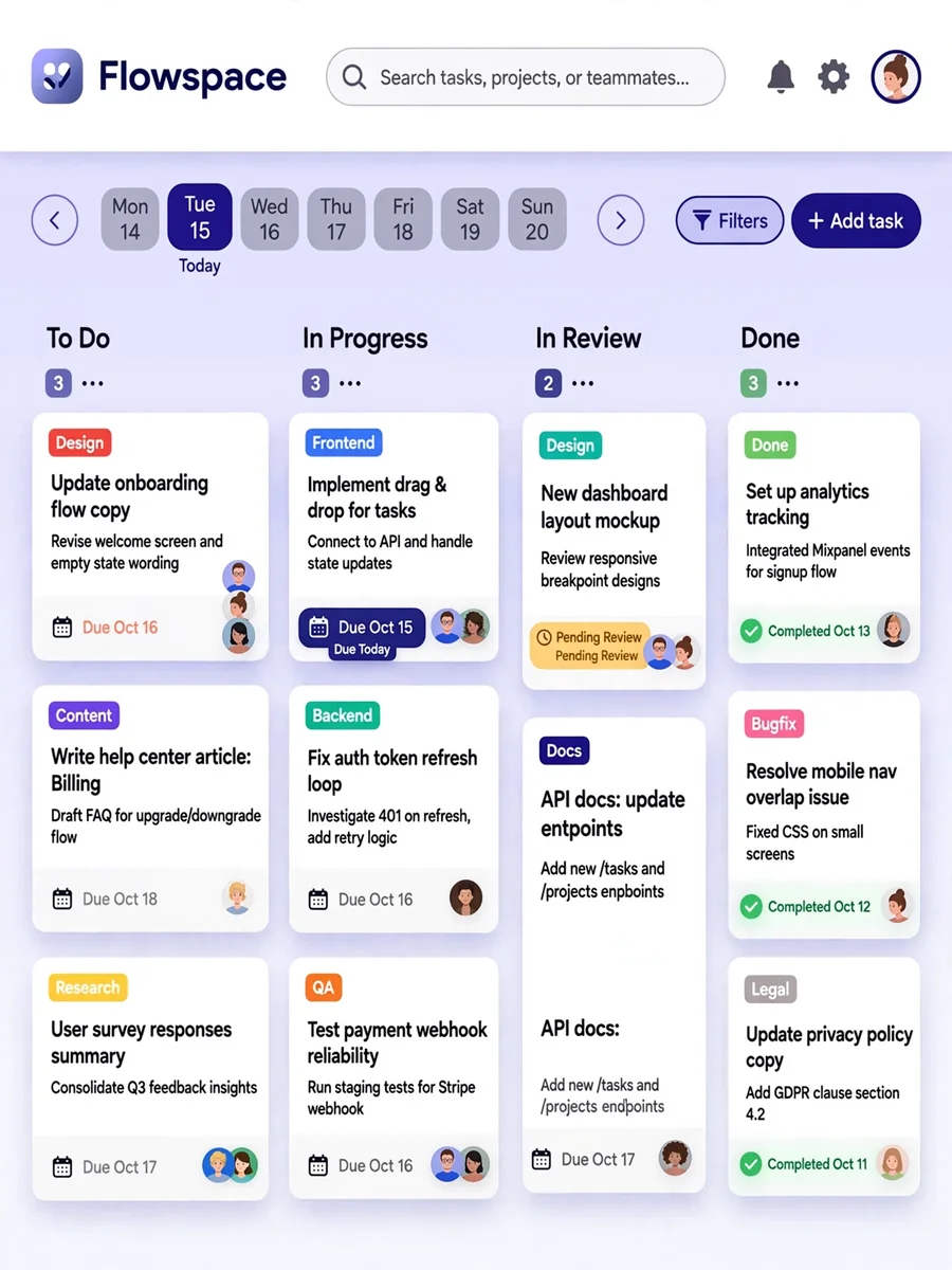 Web App for Task Management and Scheduling — ChatGPT Prompt