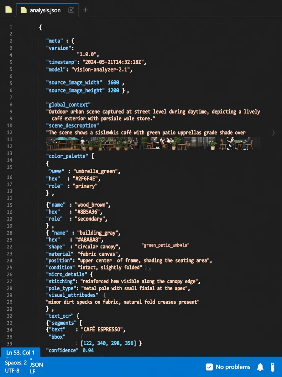 Act as a Vision-to-json — ChatGPT Prompt