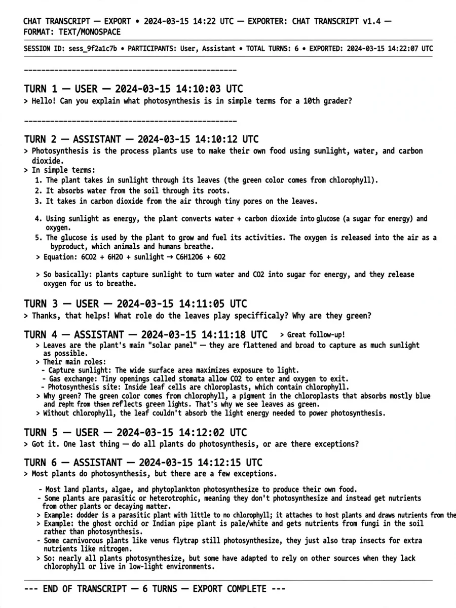 Act as a GPT_conversation_output — ChatGPT Prompt