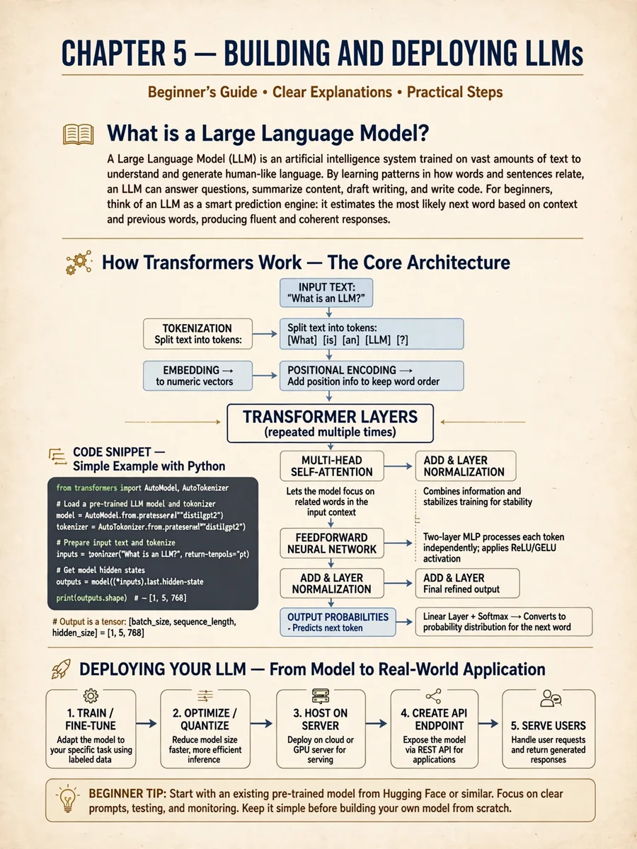 Beginner's Guide to Building and Deploying LLMs — ChatGPT Prompt