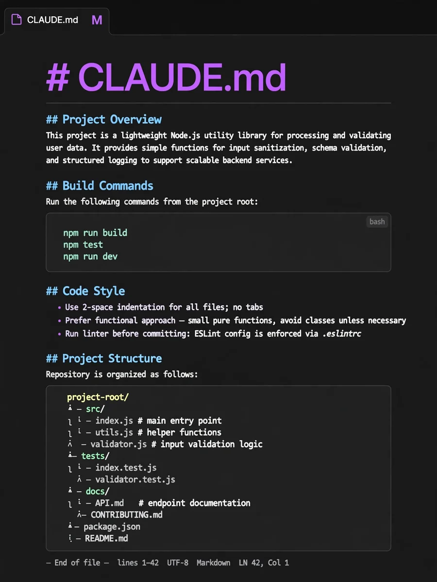Act as a claude-md-master — ChatGPT Prompt