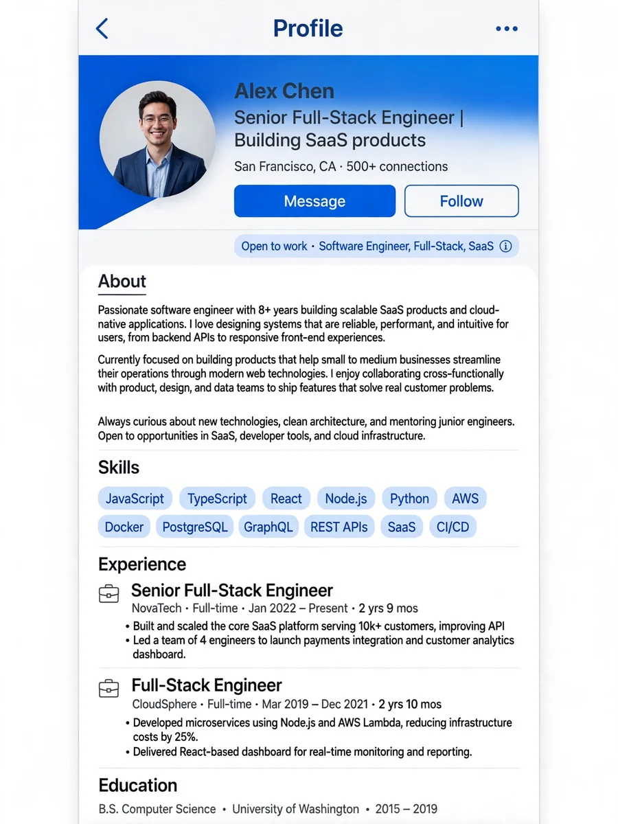 Act as a LinkedIn Summary Crafting Prompt — ChatGPT Prompt
