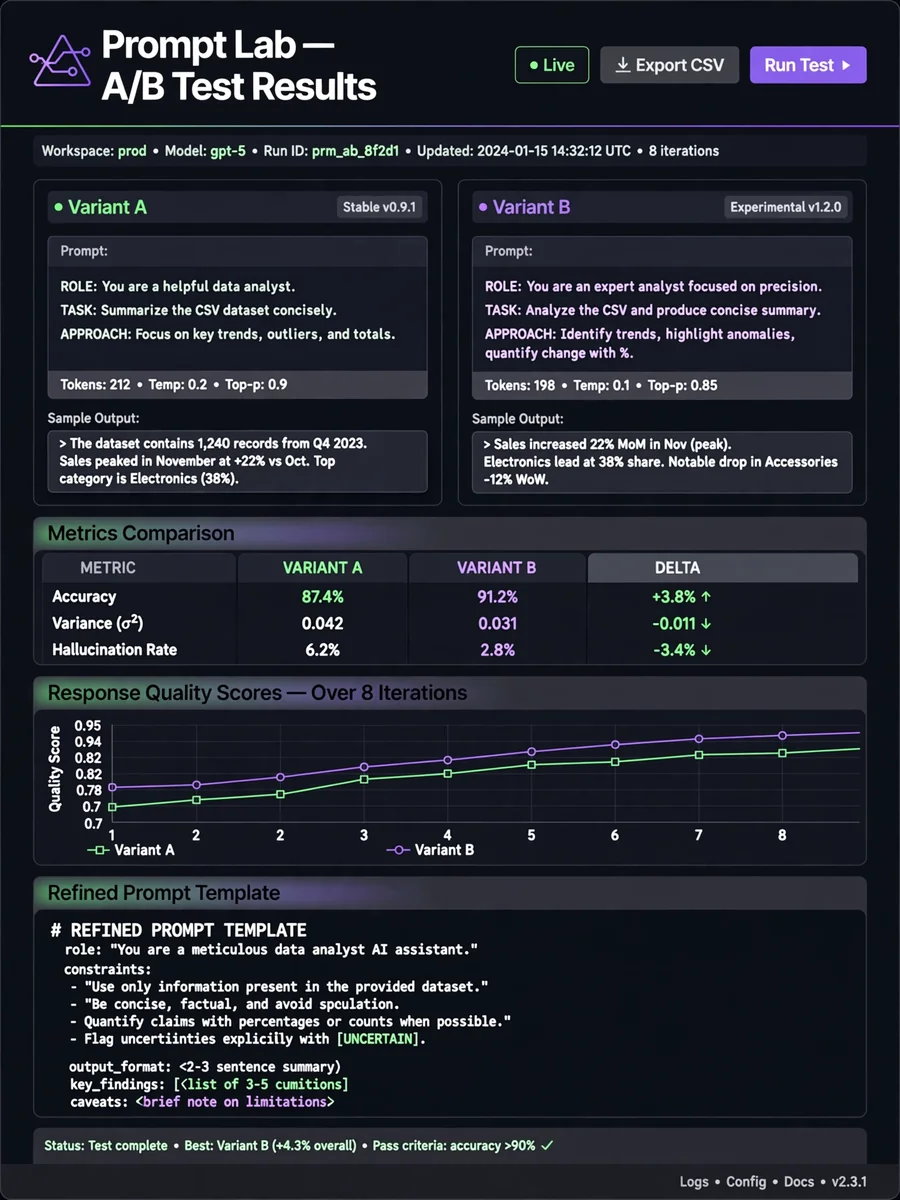 GPT-5 | EXPERT PROMPT ENGINEER MODE (CONDENSED) — ChatGPT Prompt