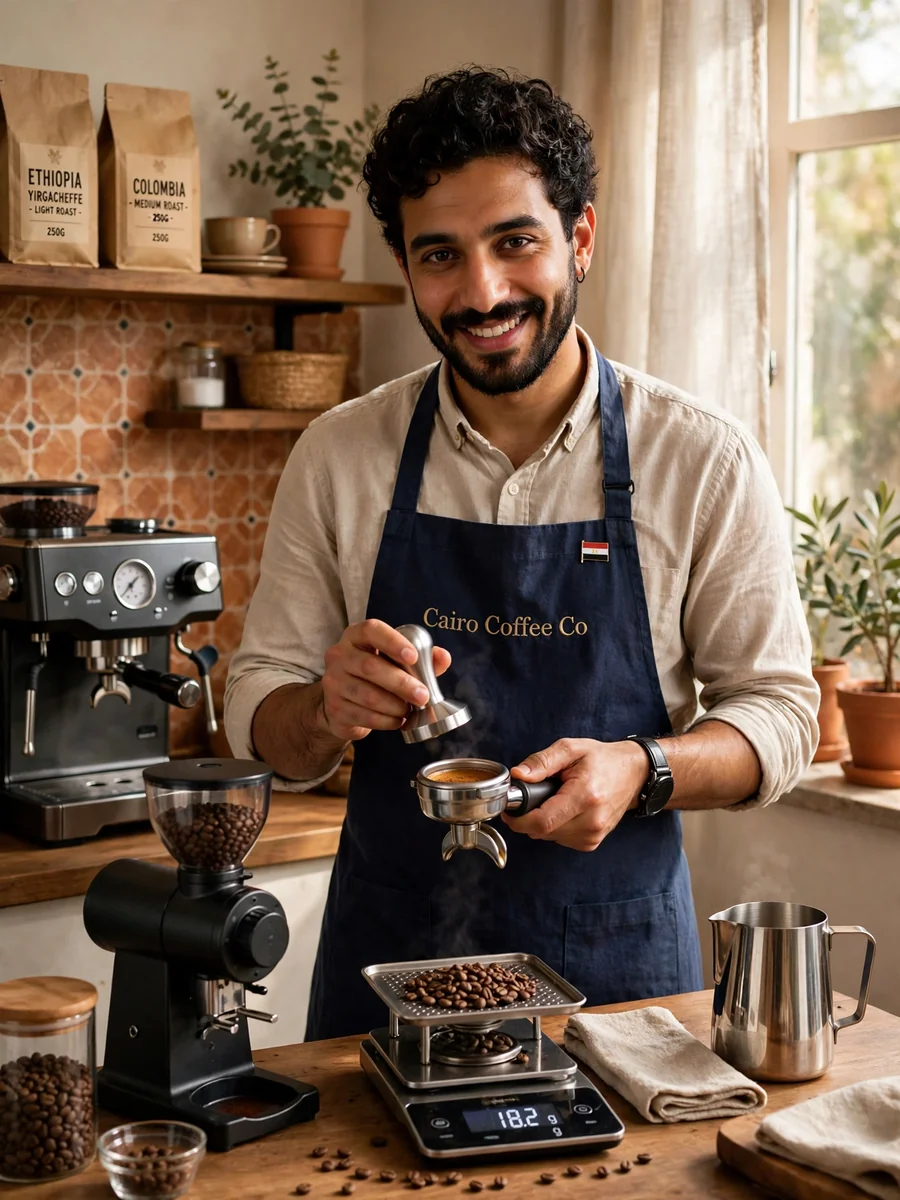 Act as an A professional Egyptian barista — ChatGPT Prompt