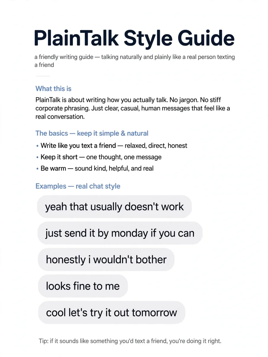 Make AI write naturally — ChatGPT Prompt