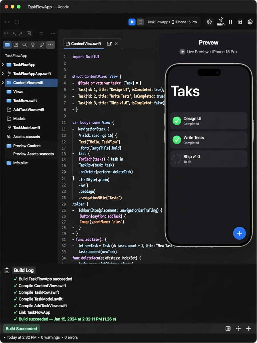Act as a xcode-mcp — ChatGPT Prompt