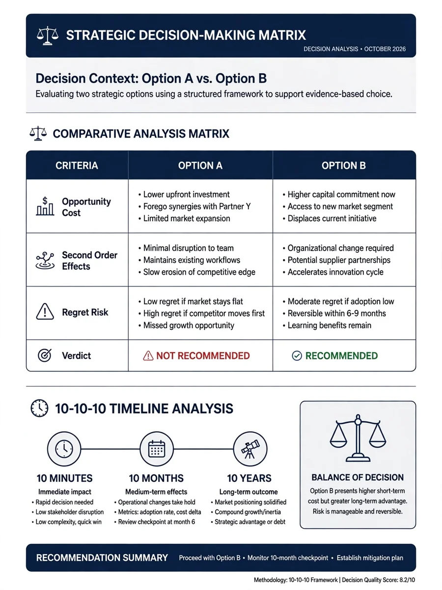 Act as a Strategic Decision-Making Matrix — ChatGPT Prompt