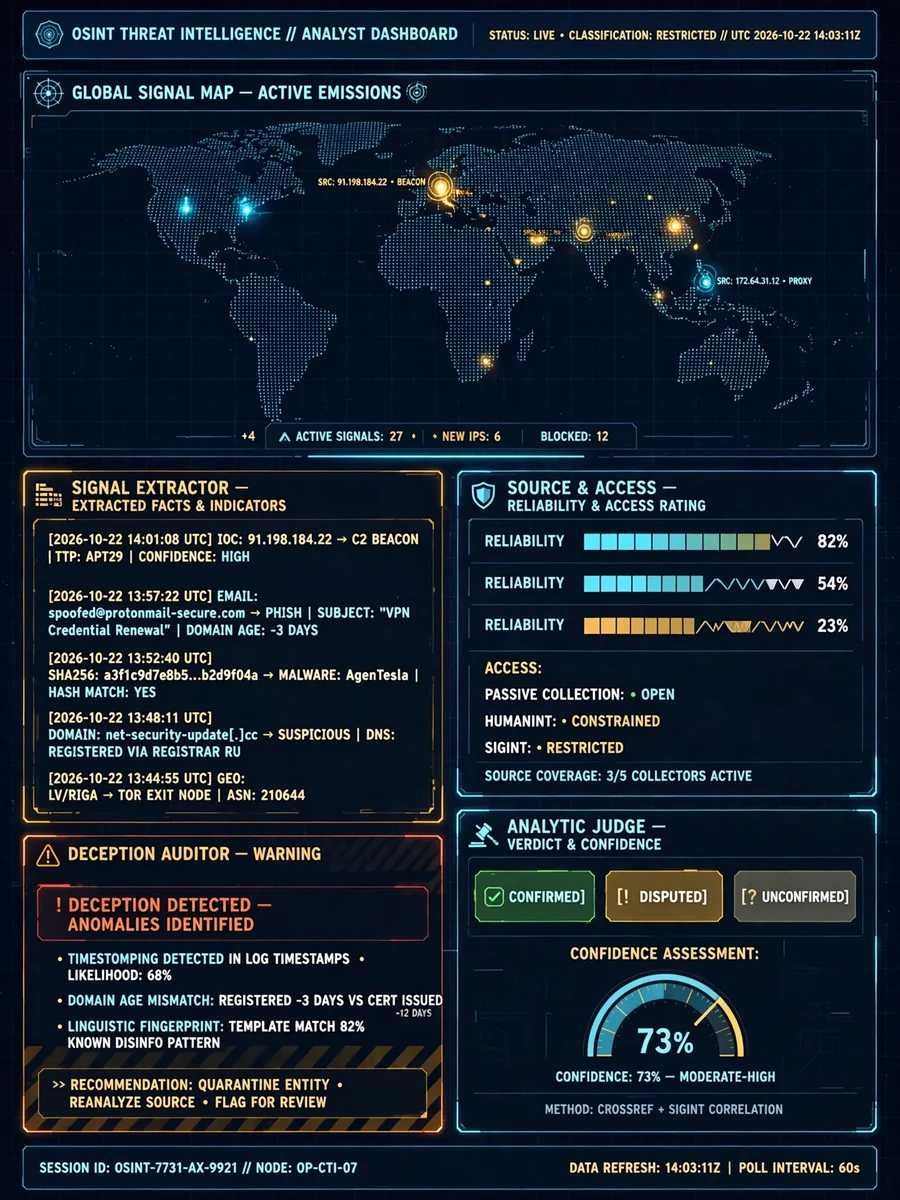 Act as an OSINT Threat Intelligence Analysis Workflow — ChatGPT Prompt