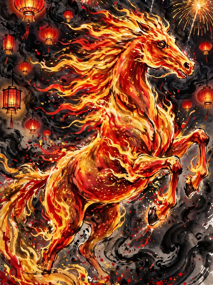Act as a Dynamic Chinese Fire Horse Celebration — ChatGPT Prompt