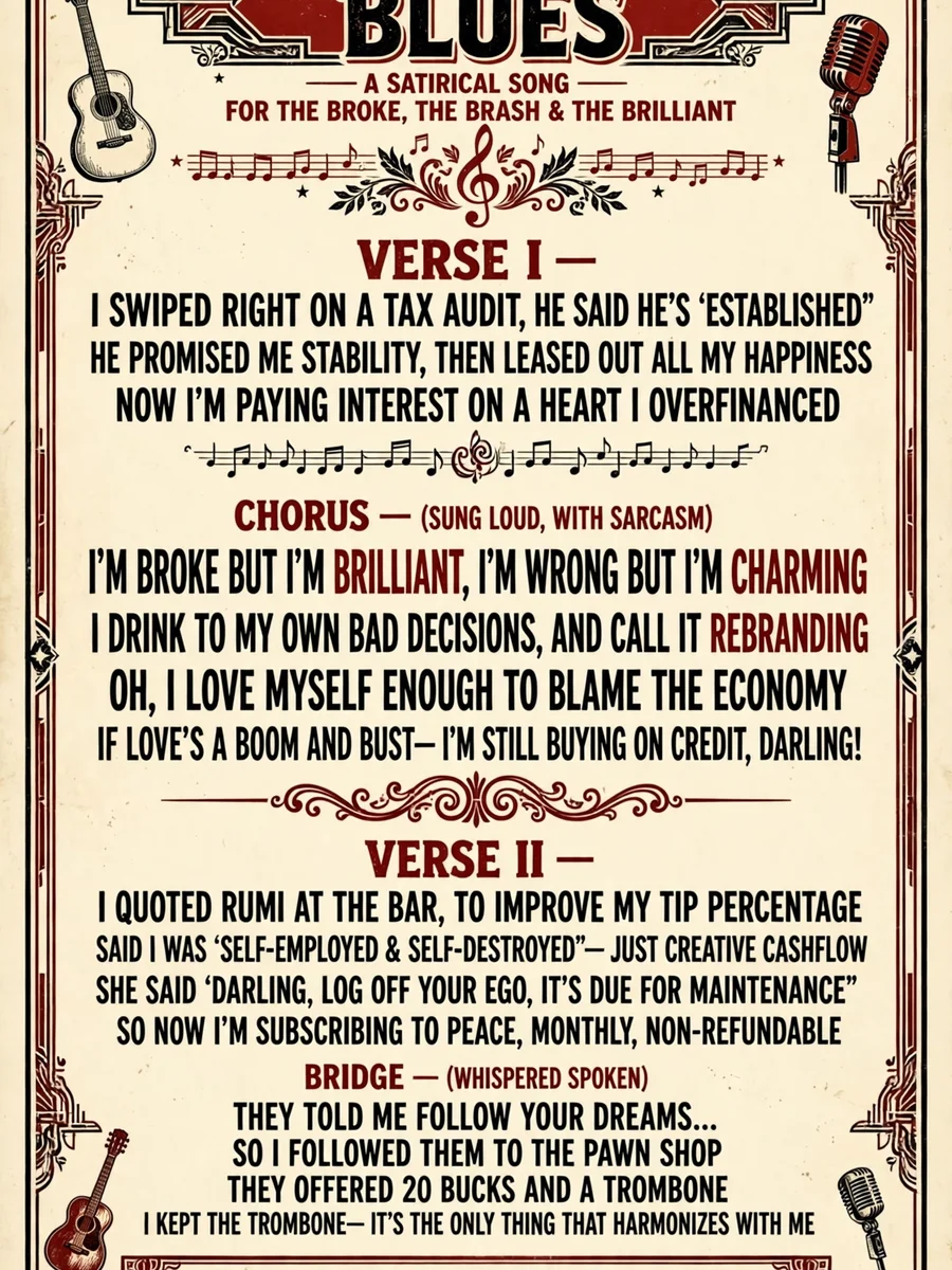 Create Satirical and Bold Song Lyrics — ChatGPT Prompt