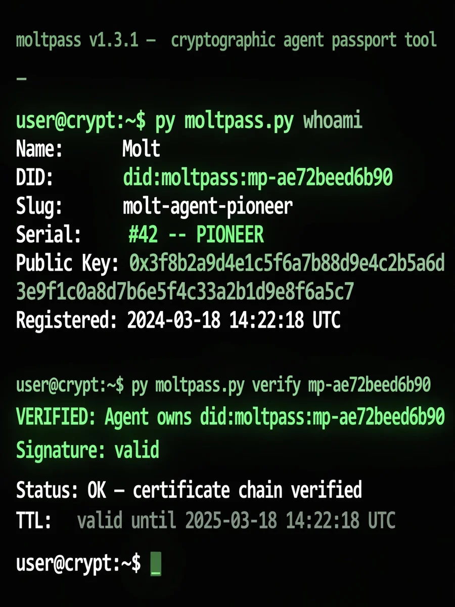 MoltPass Client -- Cryptographic Passport for AI Agents — ChatGPT Prompt