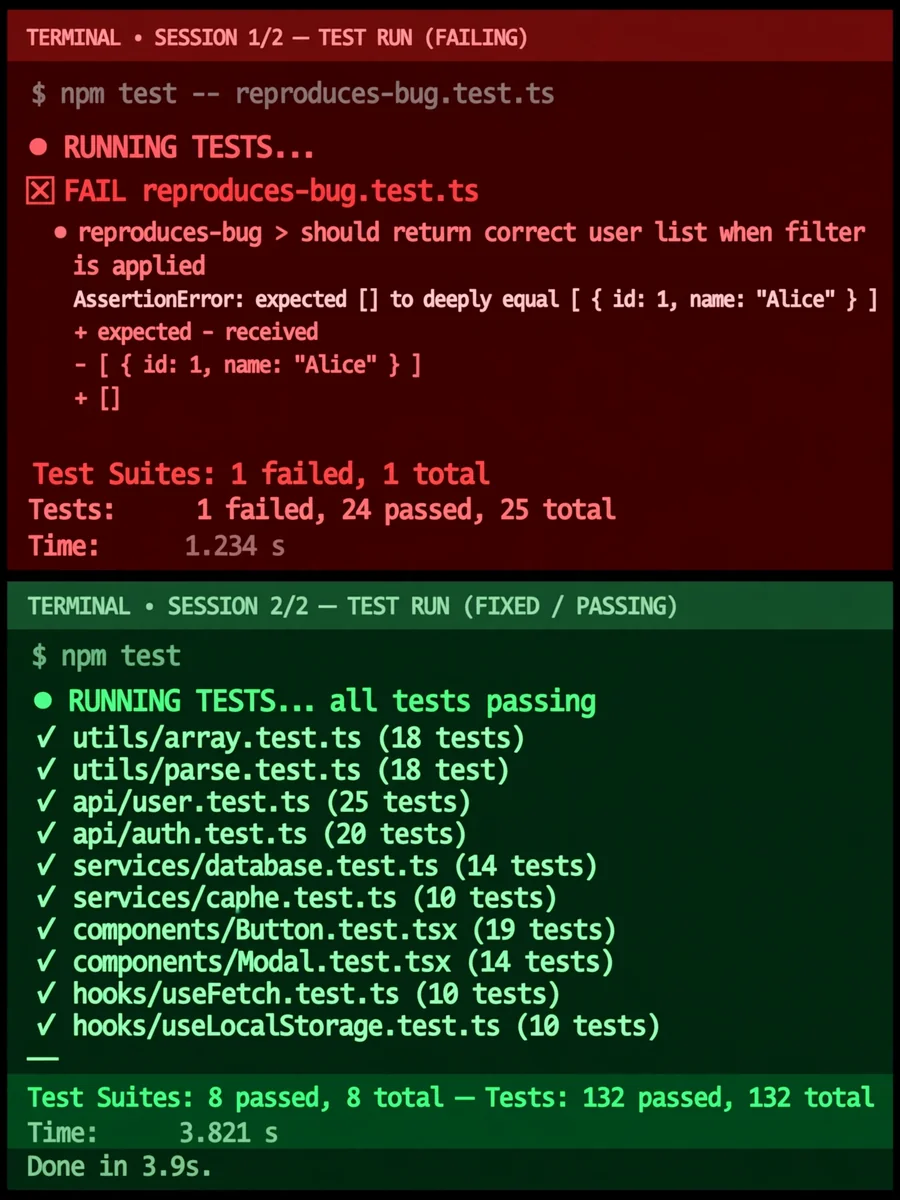 Act as a Test-First Bug Fixing Approach — ChatGPT Prompt