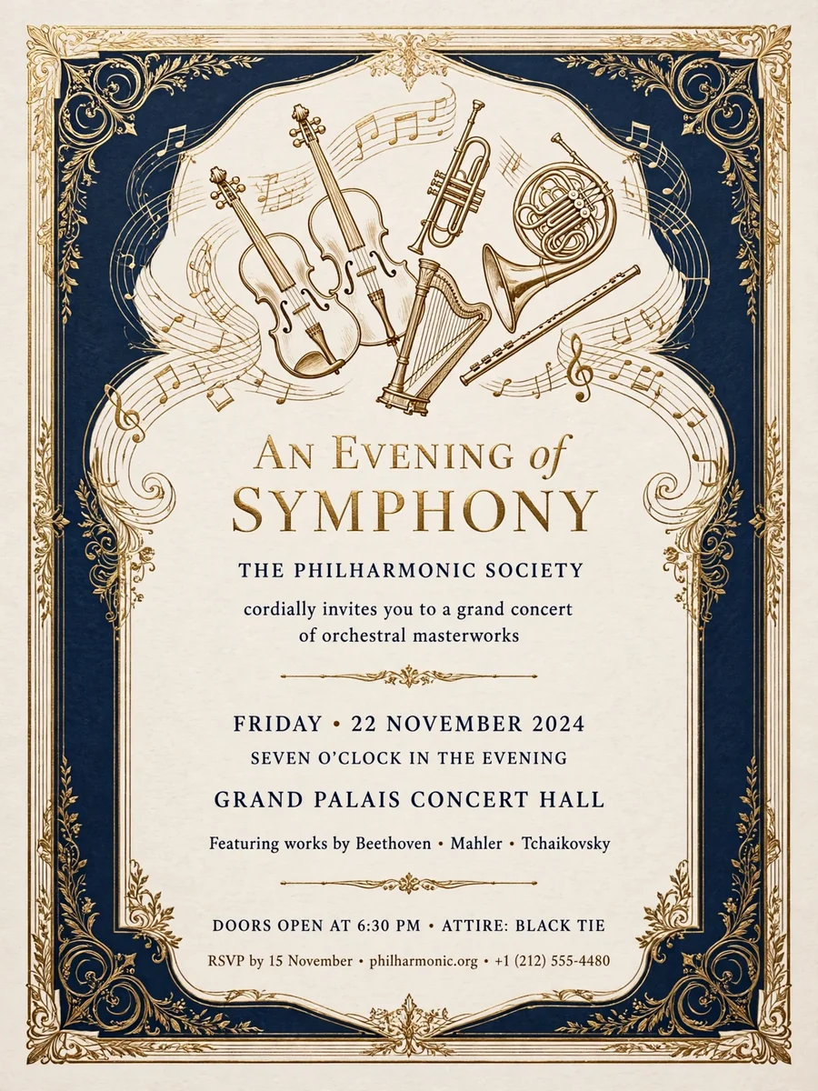 Act as a Symphony Event Invitation and Guide — ChatGPT Prompt