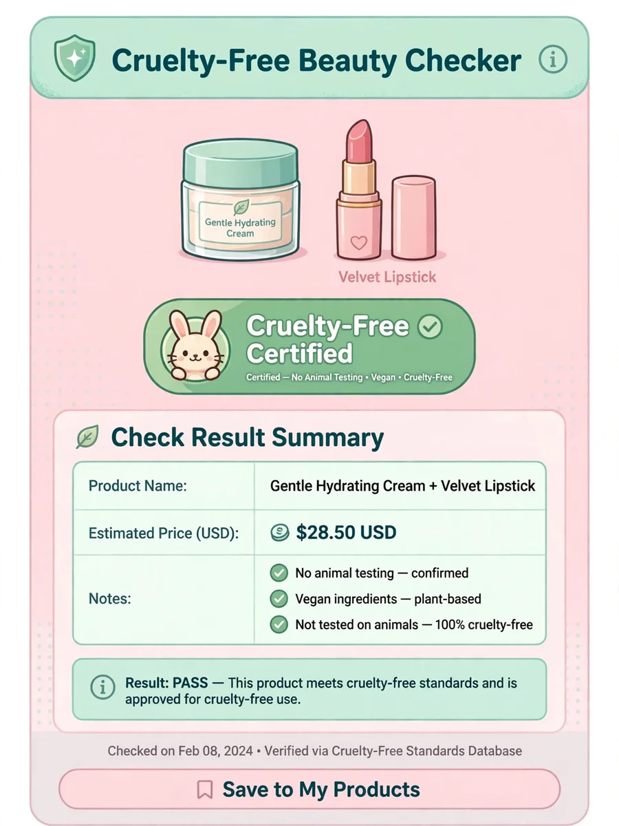 Act as a Cruelty-Free Beauty Product Checker — ChatGPT Prompt