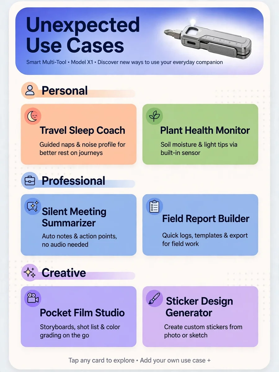 Innovative Use Case Generator for New Tools — ChatGPT Prompt