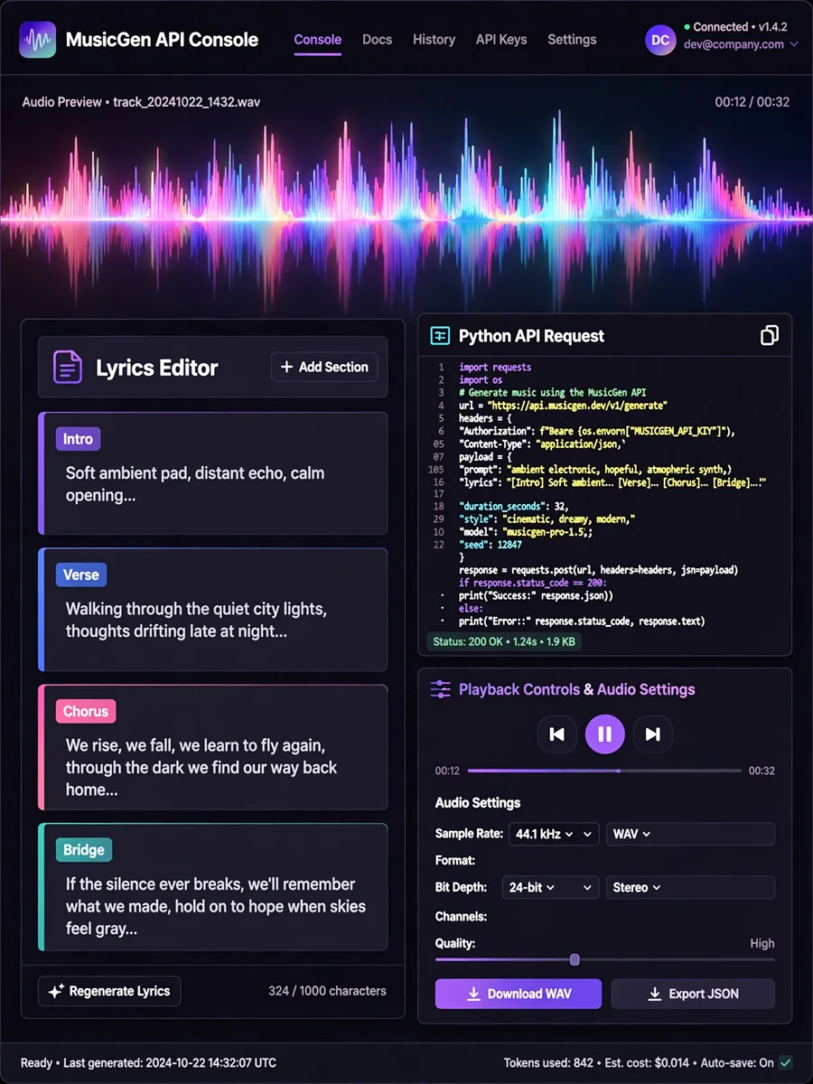 Act as a Minimax Music & Lyrics Generation — ChatGPT Prompt