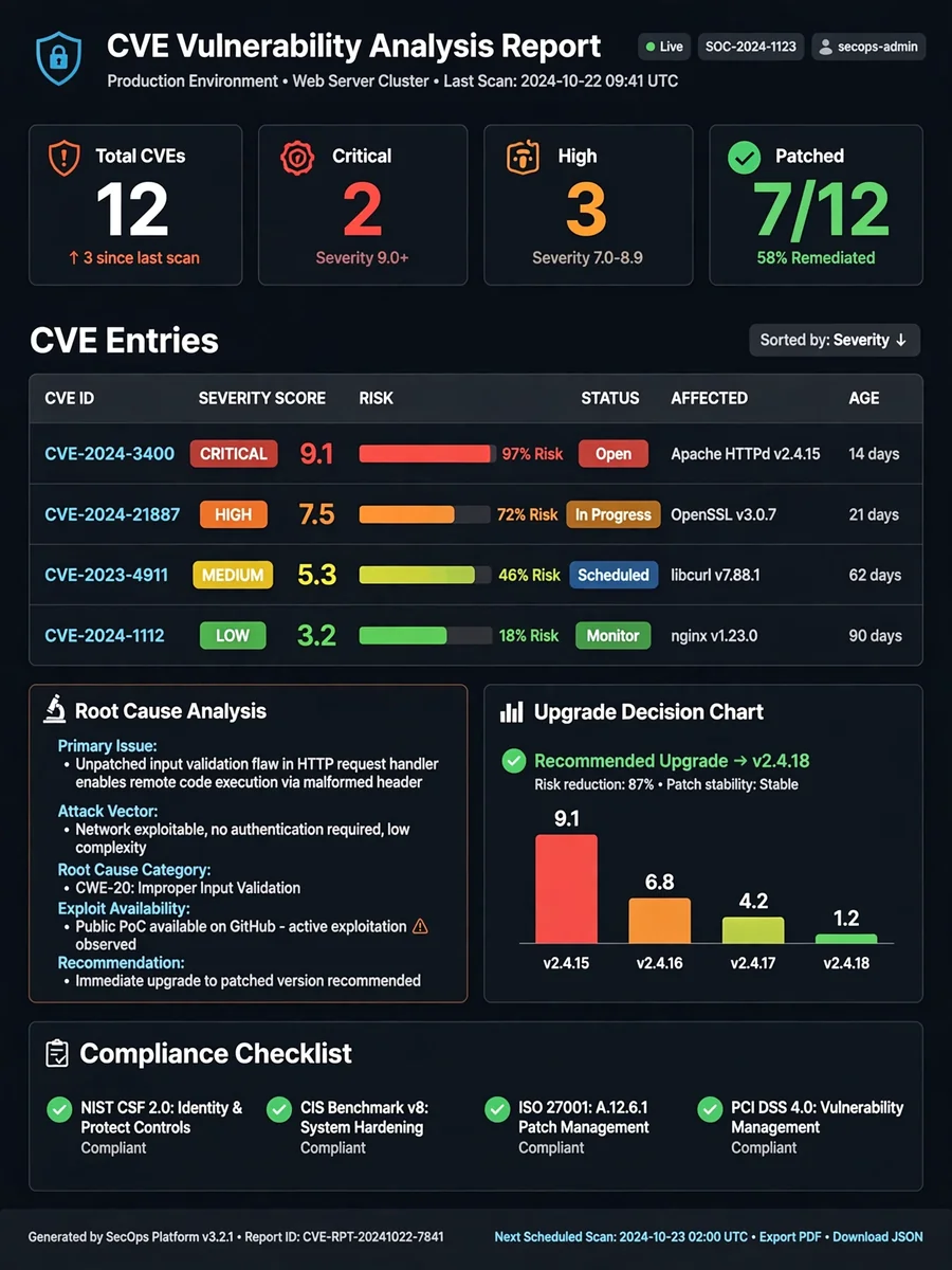 Act as a security fixes cves — ChatGPT Prompt