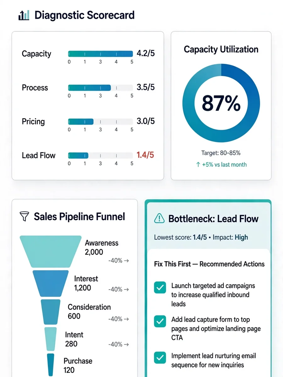 Act as an Agency Growth Bottleneck Identifier — ChatGPT Prompt