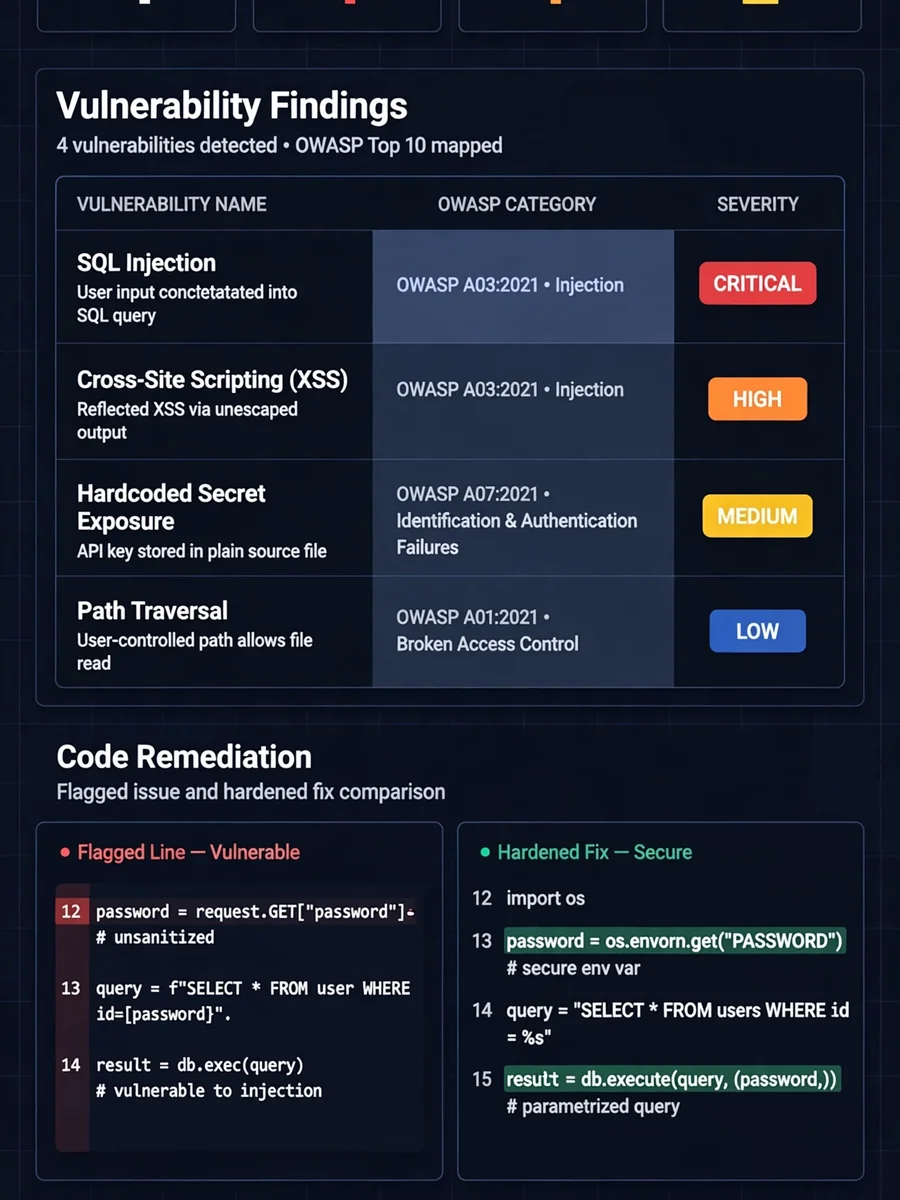 Python Security Vulnerability Auditor (OWASP-Mapped & Production-Hardened) — ChatGPT Prompt