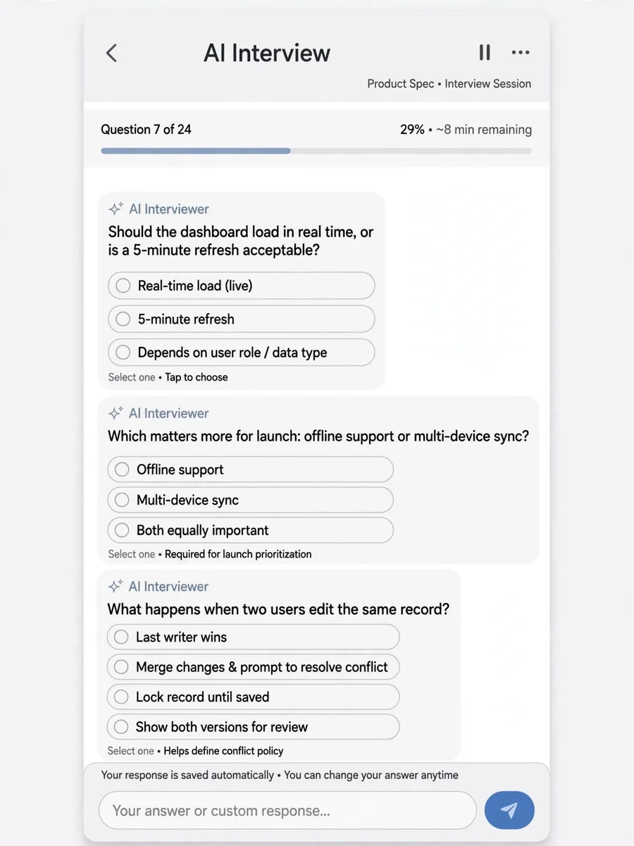 Act as a Spec Interview — ChatGPT Prompt