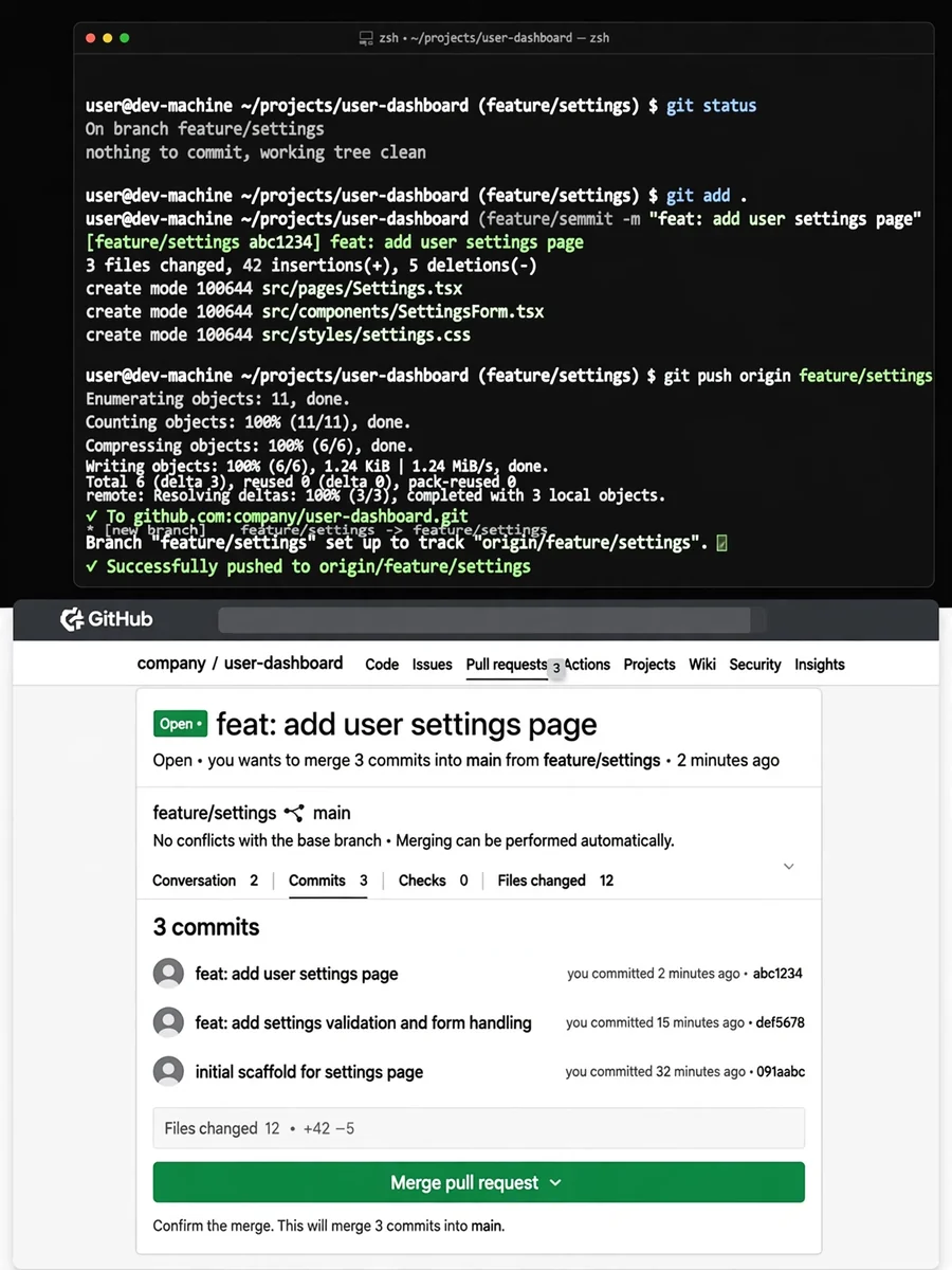 Claude Code Skill (Slash Command): push-and-pull-request.md — ChatGPT Prompt