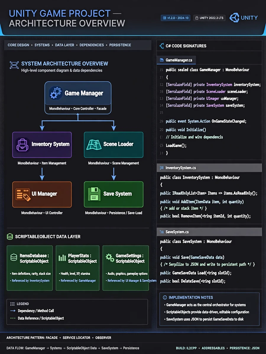 Act as an Unity Architecture Specialist — ChatGPT Prompt