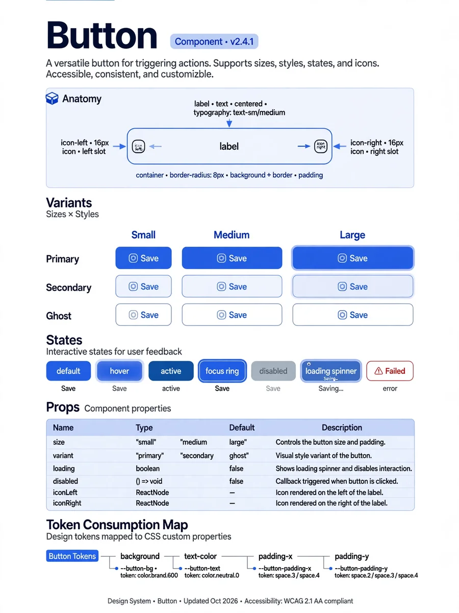 Act as a Component Documentation — ChatGPT Prompt