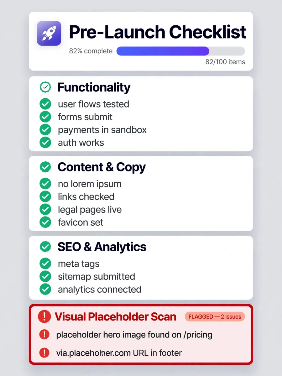 Act as a Pre-Launch Checklist Generator — ChatGPT Prompt