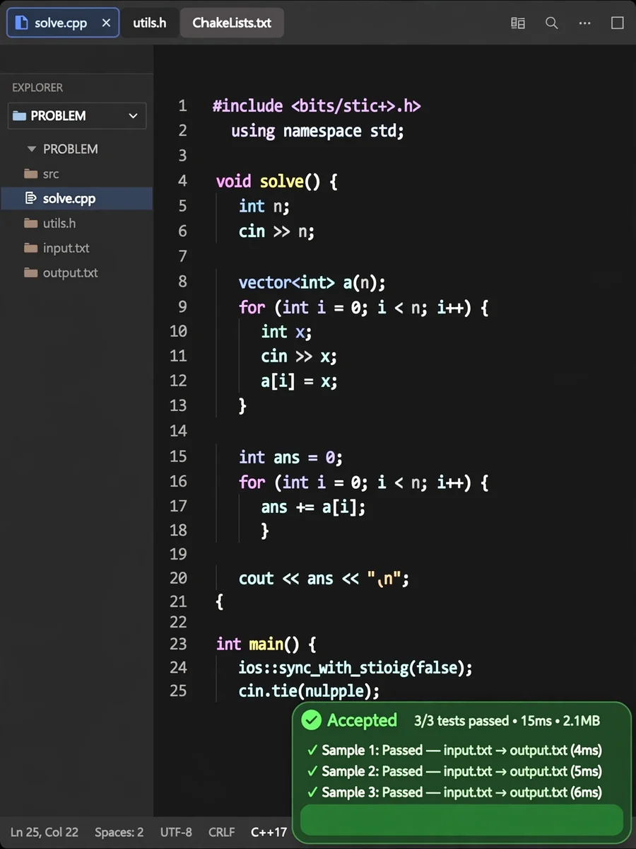 code generation for online assessments — ChatGPT Prompt