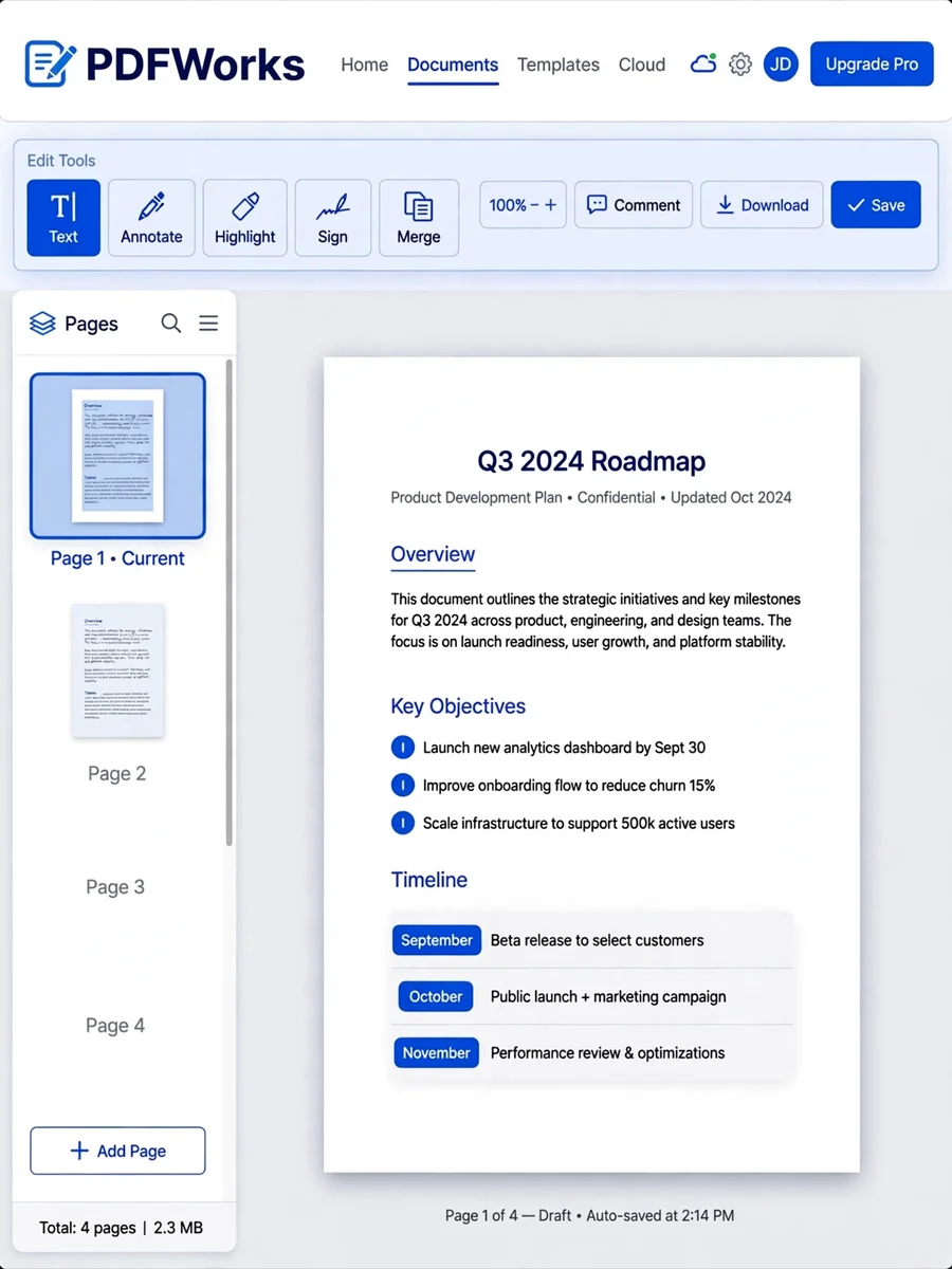 Why an Online PDF Editor Is Essential for Modern Workflows — ChatGPT Prompt