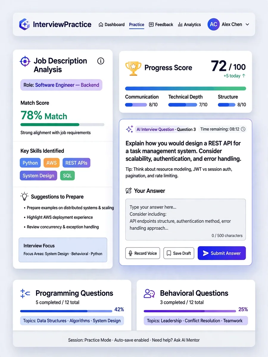 Build an Interview Practice App — ChatGPT Prompt