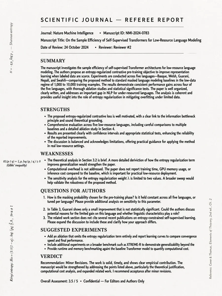 Act as an Entropy peer reviews — ChatGPT Prompt