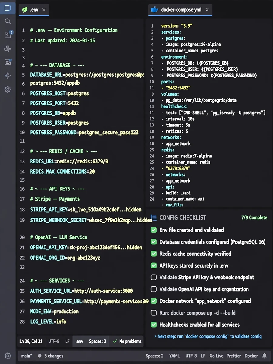 Act as an Environment Configuration Agent Role — ChatGPT Prompt