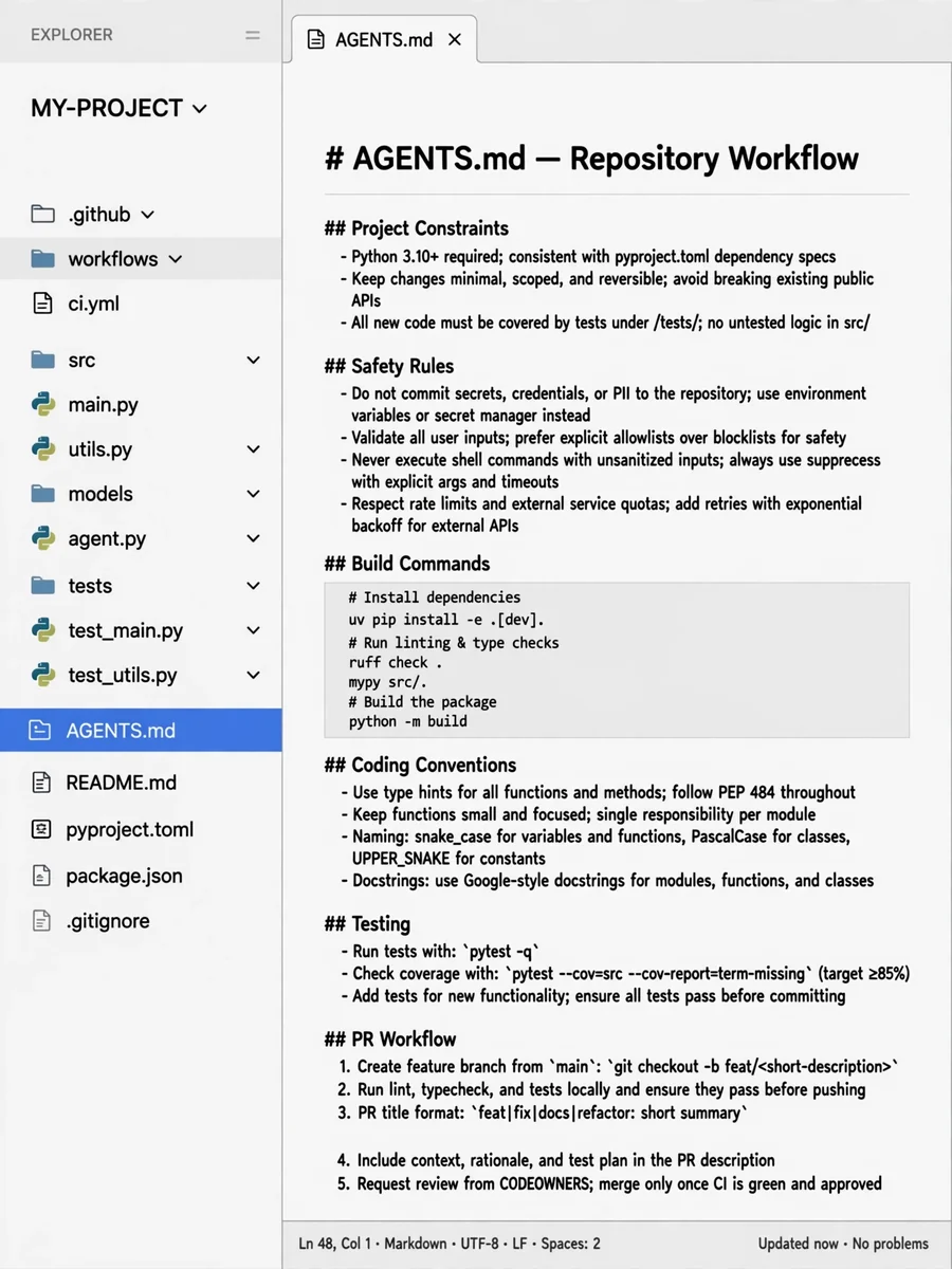 Act as a Repository Workflow Editor Agent Role — ChatGPT Prompt